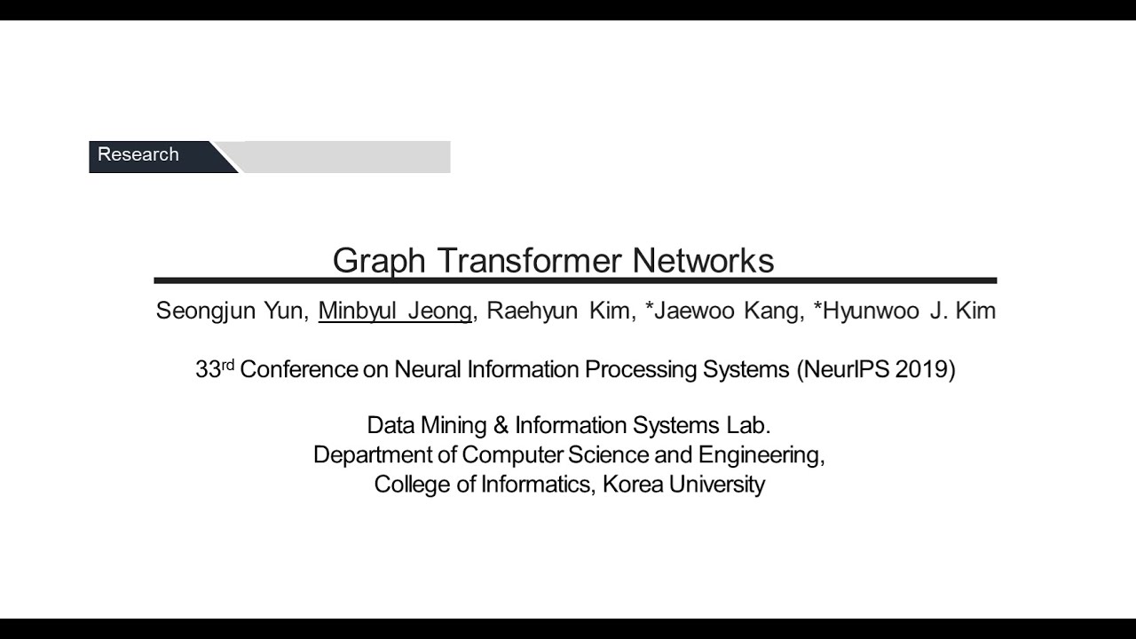 [GTN] Graph Transformer Networks