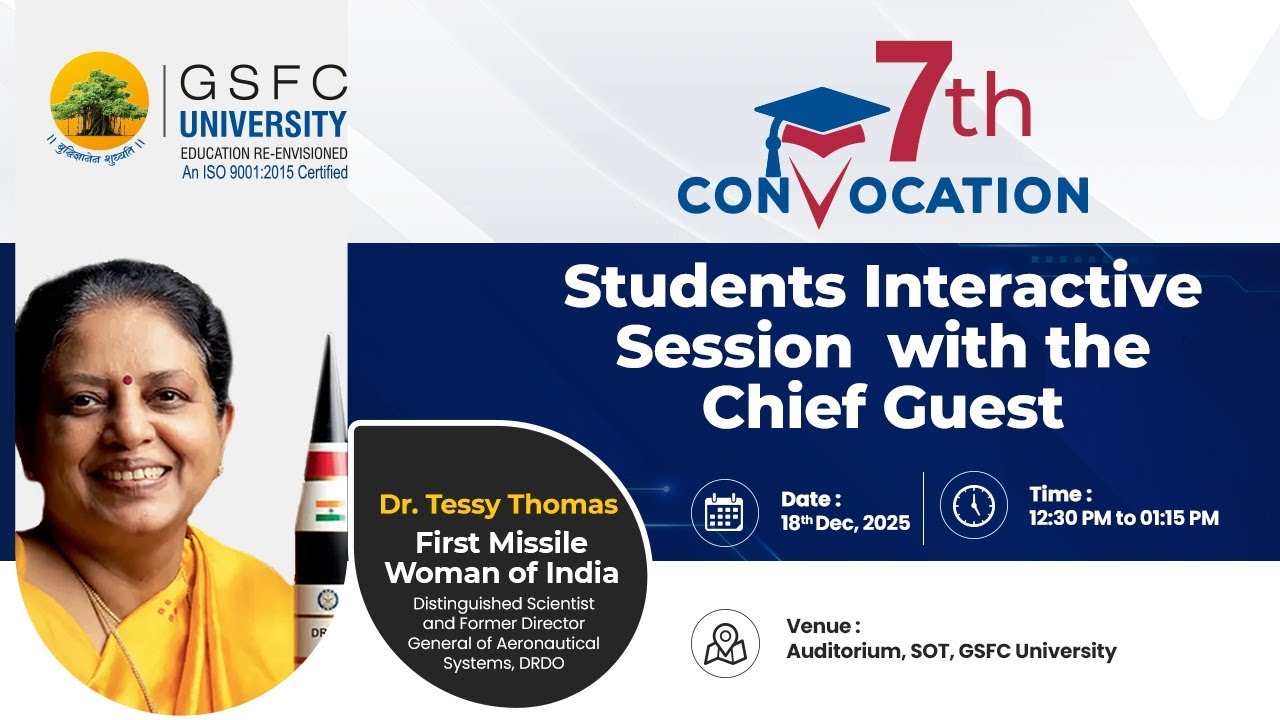 Students' Interactive Session with the Chief Guest of 7th Convocation