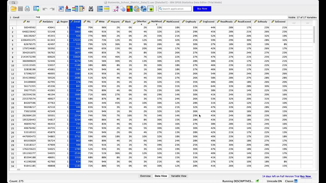 Descriptive Stats Jamie Gammage
