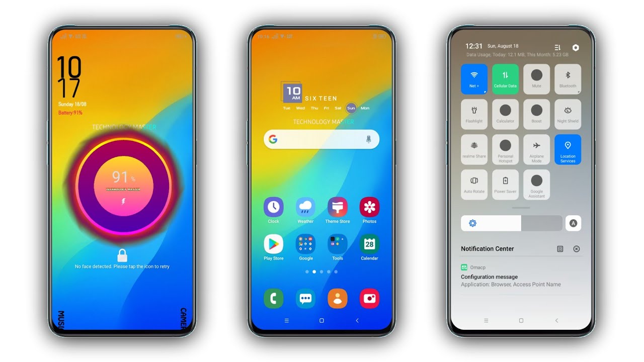 Oppo Theme Stripes By Technology Master For All Color Os Phones