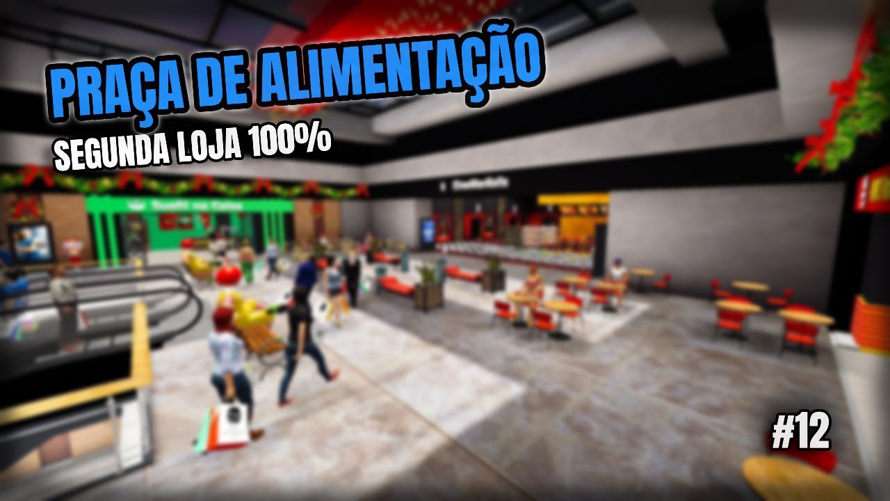 FECHAMOS A PRAÇA DE ALIMENTAÇÃO! 🍣🍔 | Mall Simulator #12