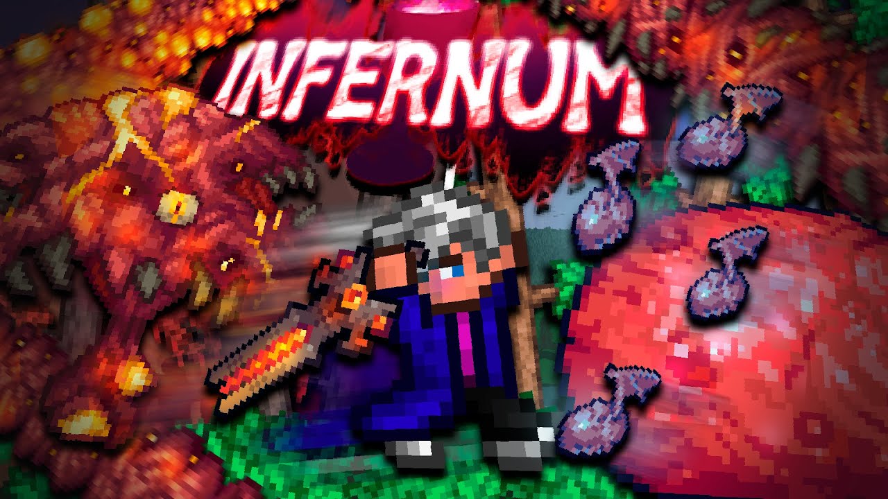 Я ПРОШЕЛ INFERNUM MOD За КЛАСС ВОИНА! НАЧАЛО! TERRARIA! (1/3)
