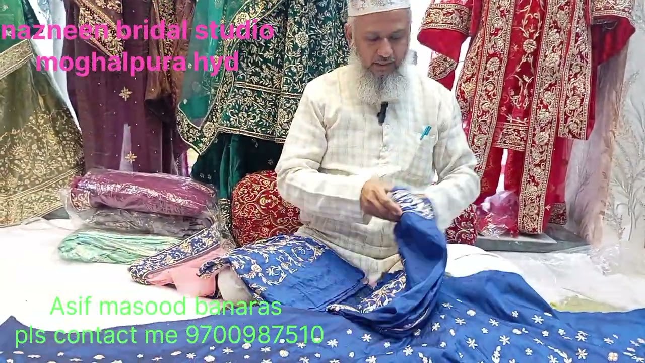 Pakistani gharara shirt pure hand zardozi work