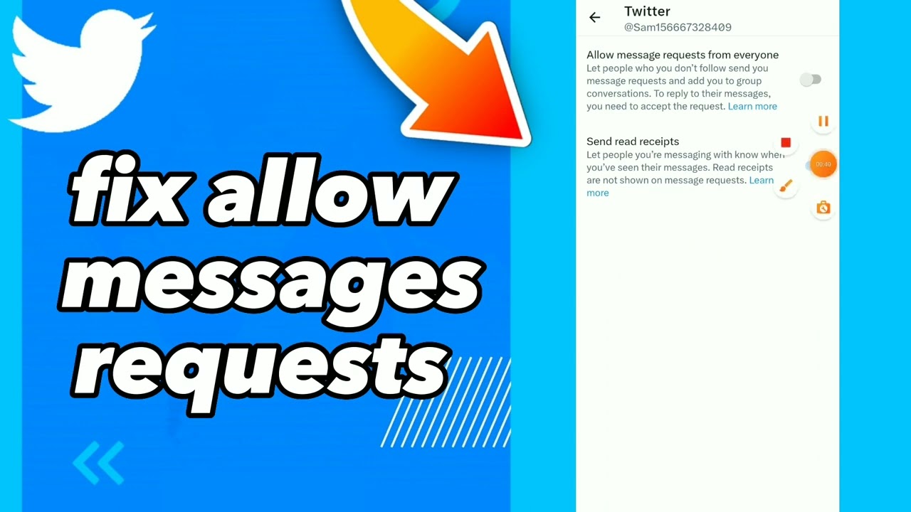 How To Fix Allow Messages Requests On Twitter App 2023