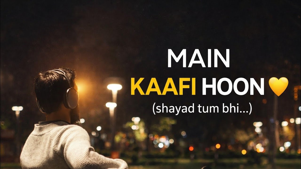  Main Kaafi Hoon 💛 | Self Worth Song Hindi | You Are Enough | Emotional Healing Song | Gen Z