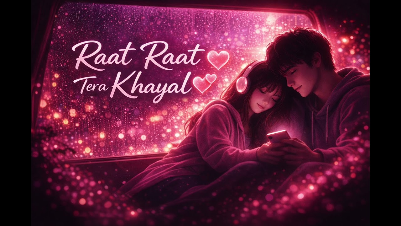 Raat Raat Tera Khayal 💖 | Hindi LoFi Love Song | Late Night Romantic Vibes