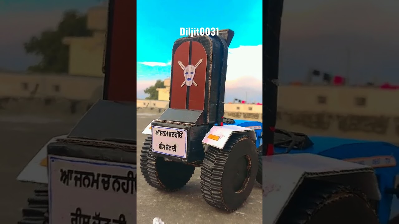 Cardboard New holland tractor #shorts #trending