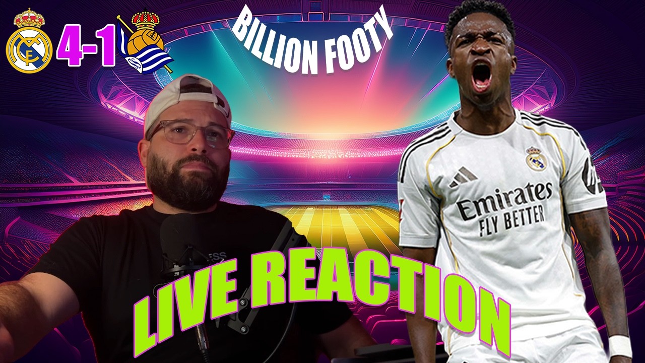BARCA FAN REACTS!!! REAL MADRID 4-1 REAL SOCIEDAD LIVE REACTION