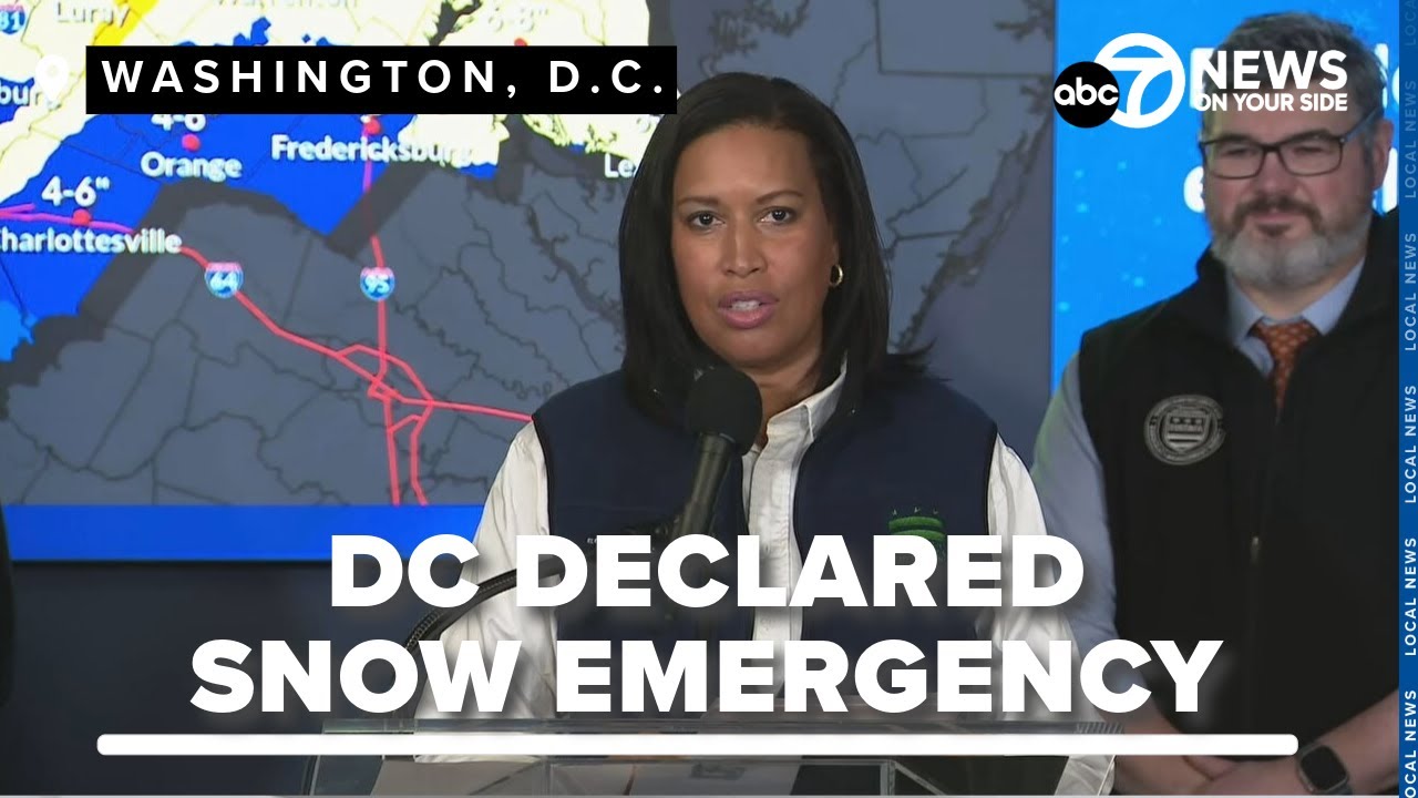 Mayor Bowser Declares Snow Emergency
