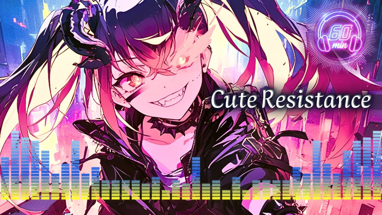 1 HOUR music | My rebellion is cute. Deal with it. – Epic Cyberpunk / Anime Rock | Cute Resistance