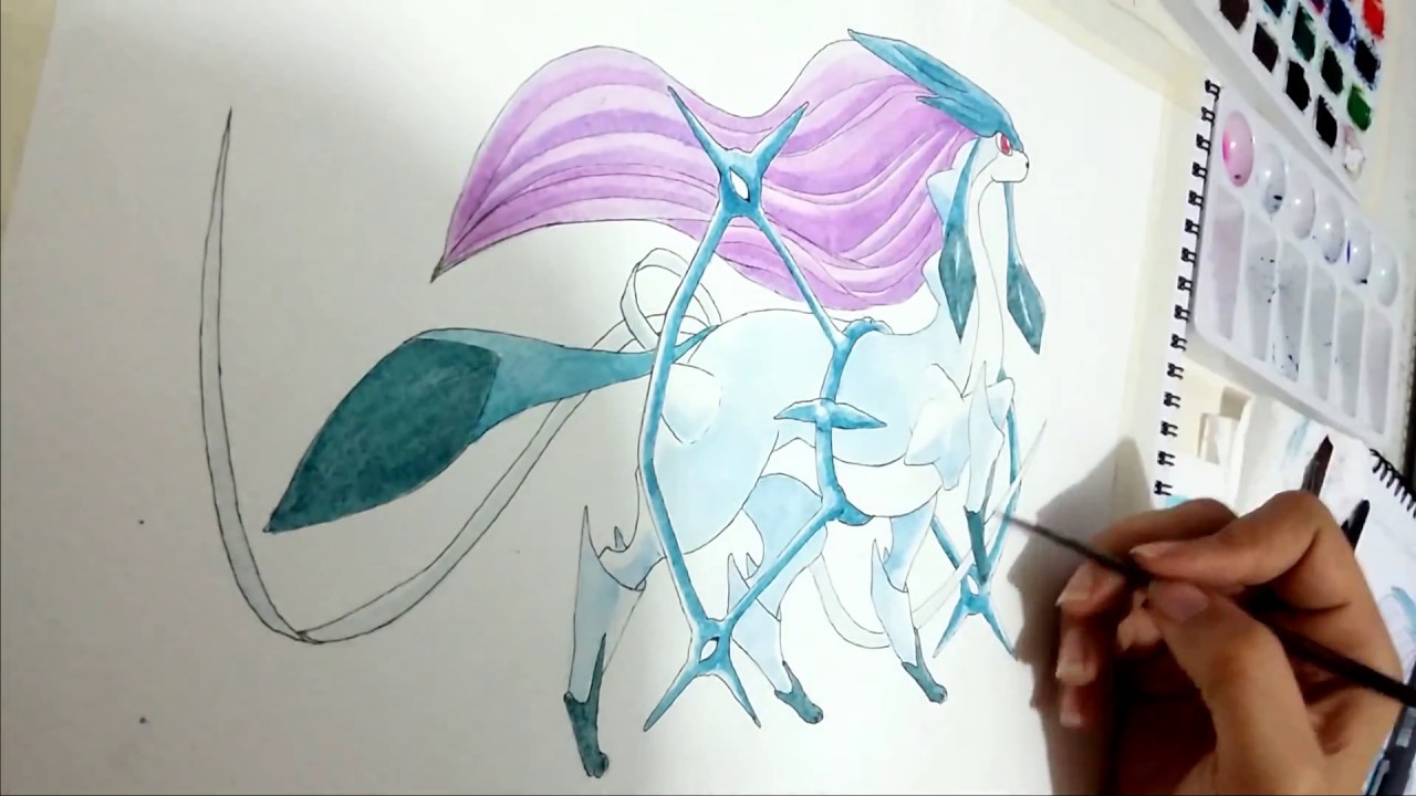 Glacieus fanart fusion arceus, suicuine, glaceon