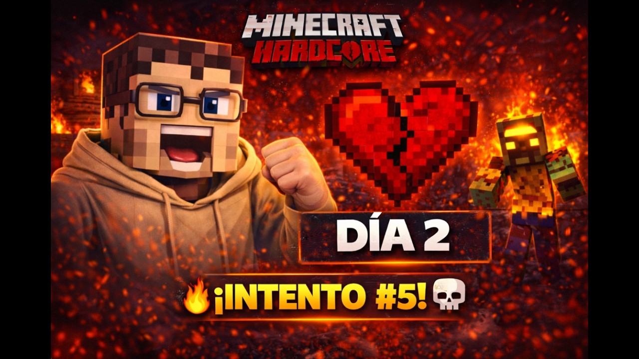 INTNTO 2 MINECRAFT HARDORE Si UNO muere… SE ACABA TODO 💀
