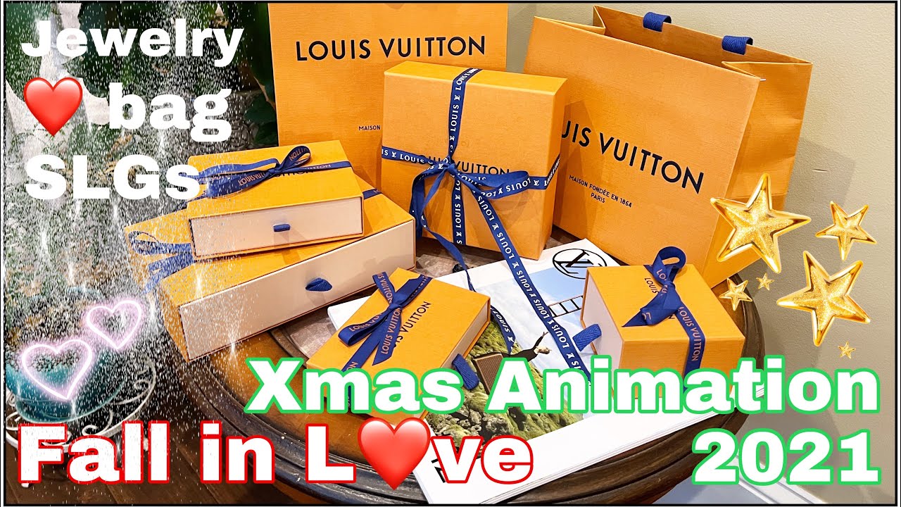 LOUIS VUITTON UNBOXING// XMAS ANIMATION 2021// FALL IN LOVE COLLECTION