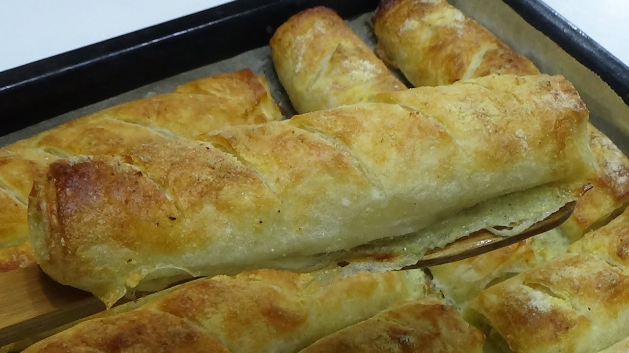 HIT-HRSKAVI NALIVENI GIBANČIĆI/Sa gotovim korama!!Ukusniji i hrskaviji od bilo kog lisnatog peciva!!