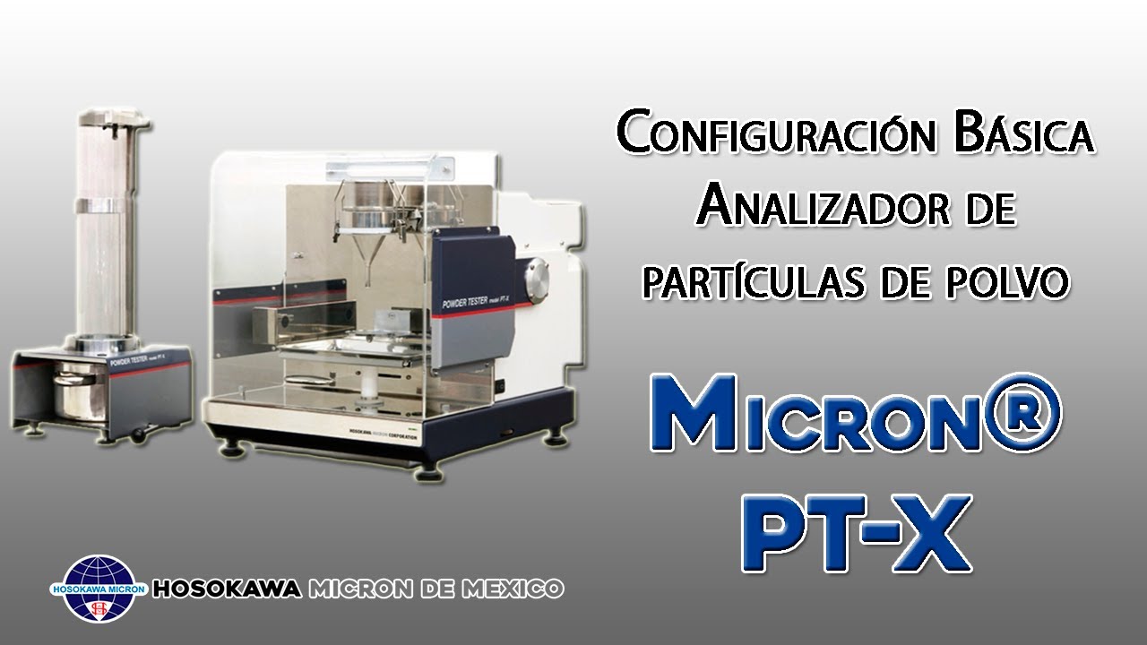 Micron® Powder Characteristics Tester PT-X configuración básica