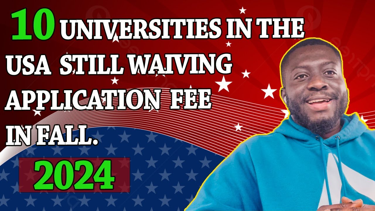 10 UNIVERSITIES IN THE USA WITH NO APPLICATION FEE| NO TEST SCORE| 100% SCHOLARSHIPS|