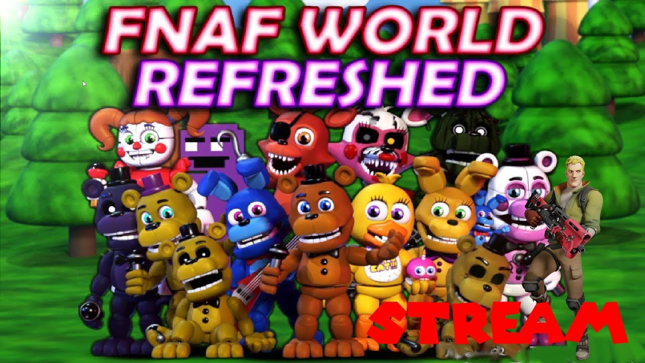 fnaf world refreshed chicas magic rainbow
