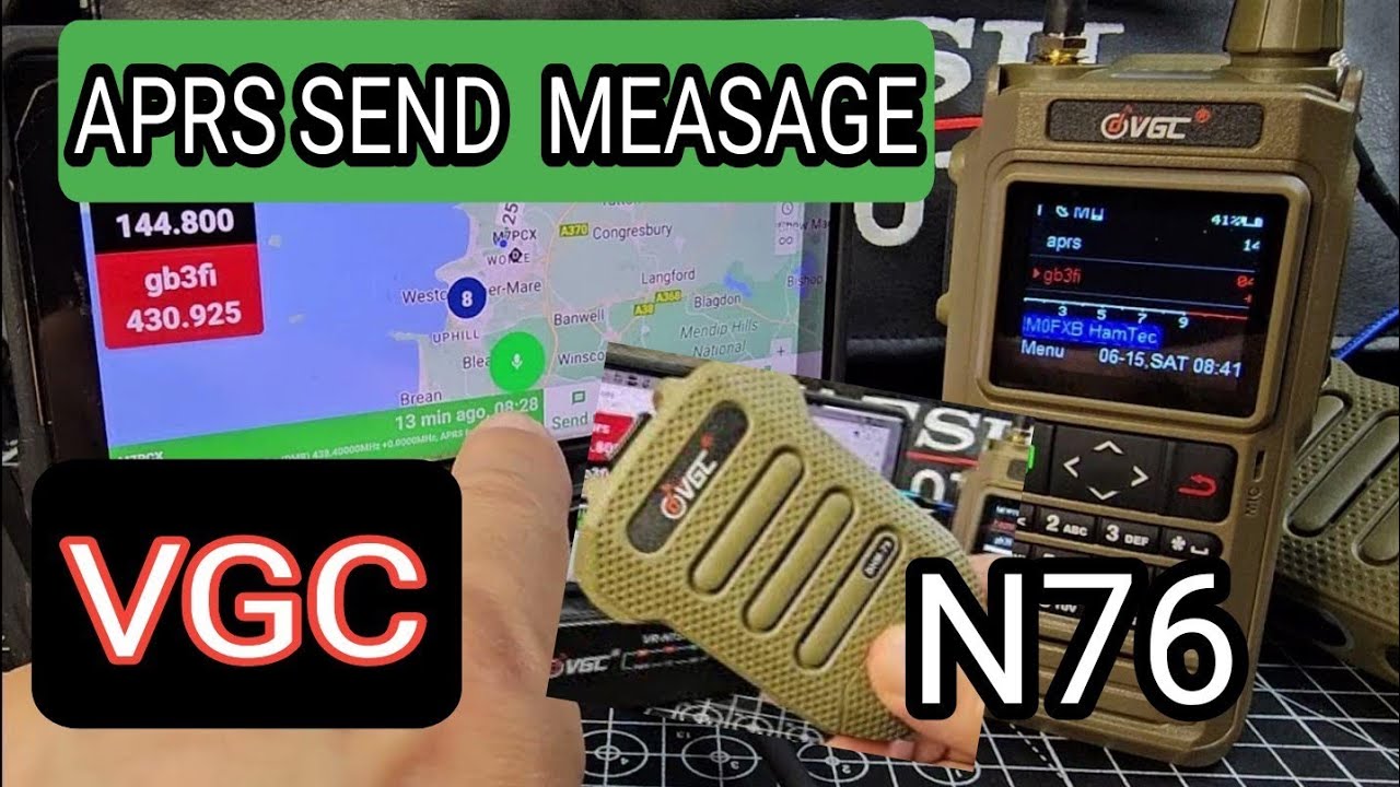 VGC  N76 , APRS SEND MESSAGE & OVERVIEW