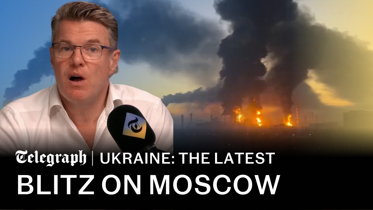 Ukraine blitzes Moscow in largest ever drone attack as Russia votes | Latest war news updates today