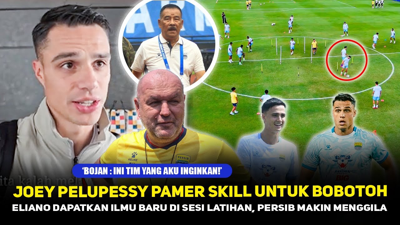 JOEY MENGGILA DI LAPANGAN❗️Sesi Latihan Persib Penuh Gembira, Aksi Eliano Jadi Sorotan~Bojan Happy