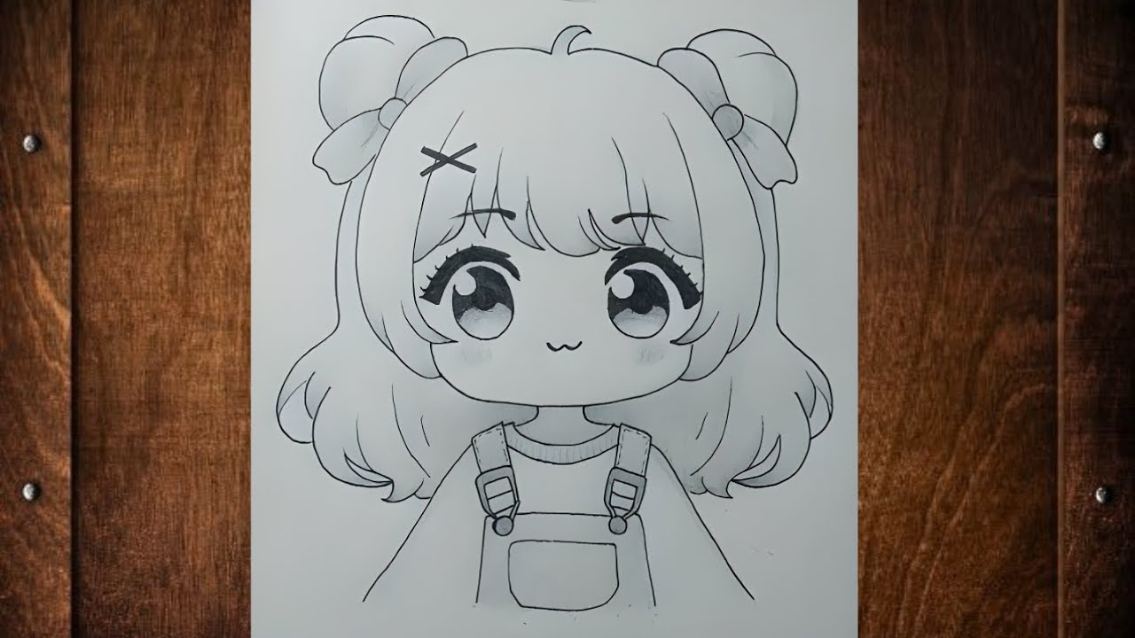 How to draw cute anime girl step by step || How to draw anime characters || Easy drawing tutorial