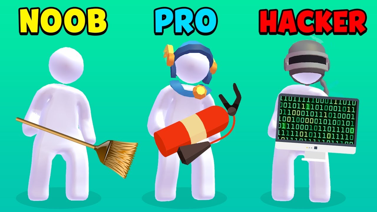NOOB vs PRO vs HACKER - Staff! Job Game