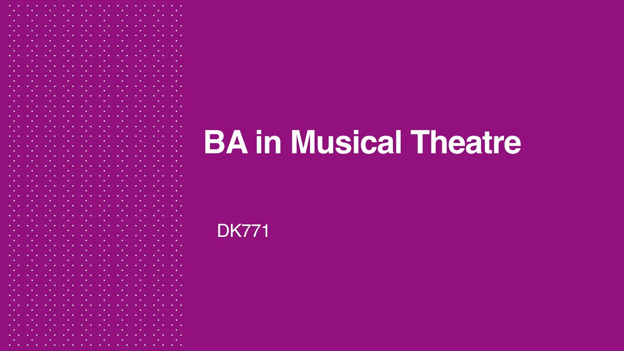 BA in Musical Theatre