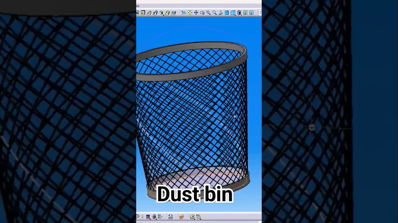 CATIA V5 Dust Bin 3D Modeling Tutorial: Creating a Functional and Stylish 3D Model for Home #drawing