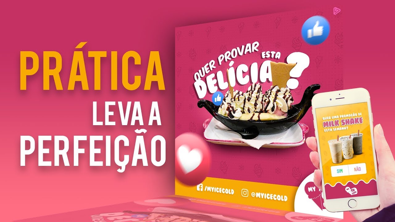 A Importância da PRÁTICA para Profissionalizar seu Serviço de Design (SPEED ART SOCIAL MEDIA #02)