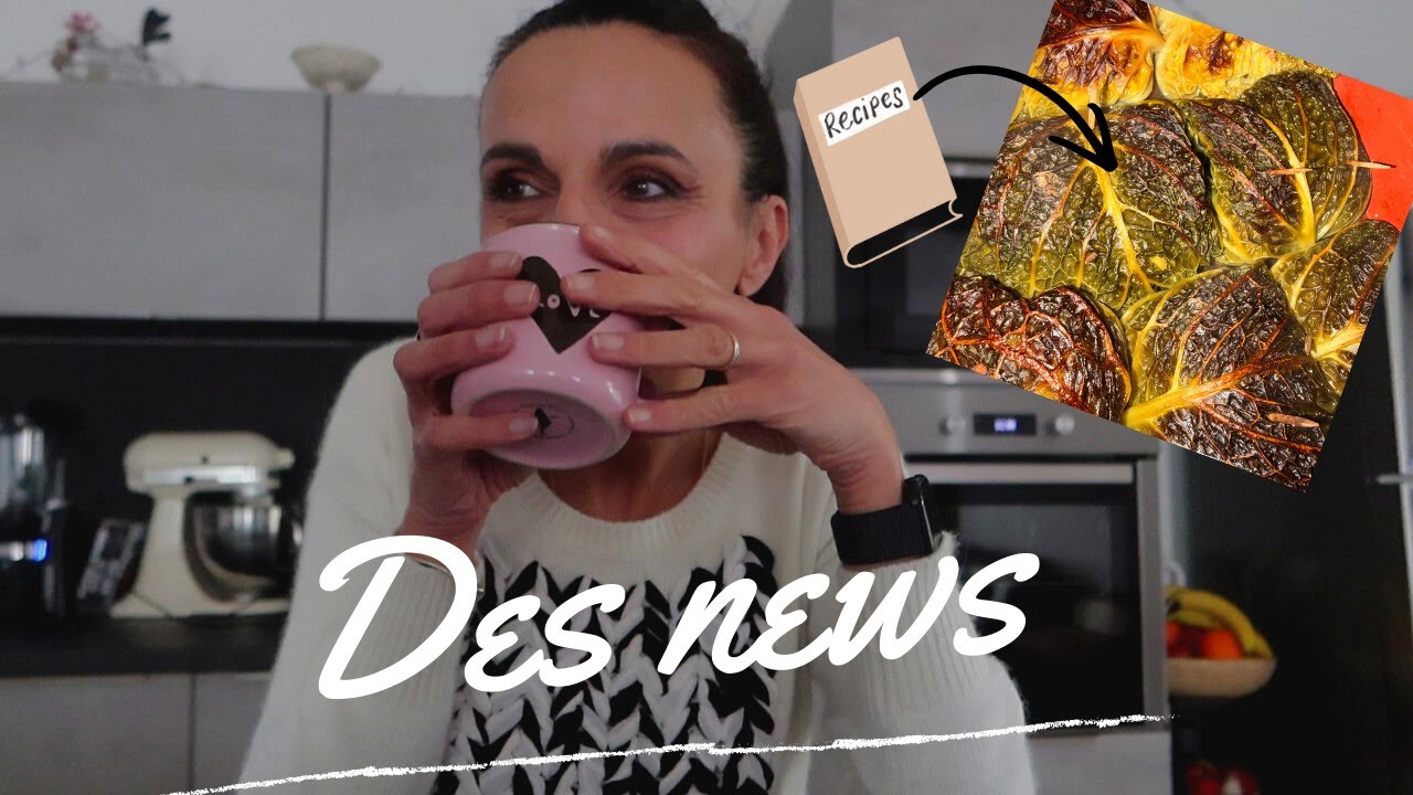Daily vlog avec ma recette du chou farci végé ! Sain et bon!