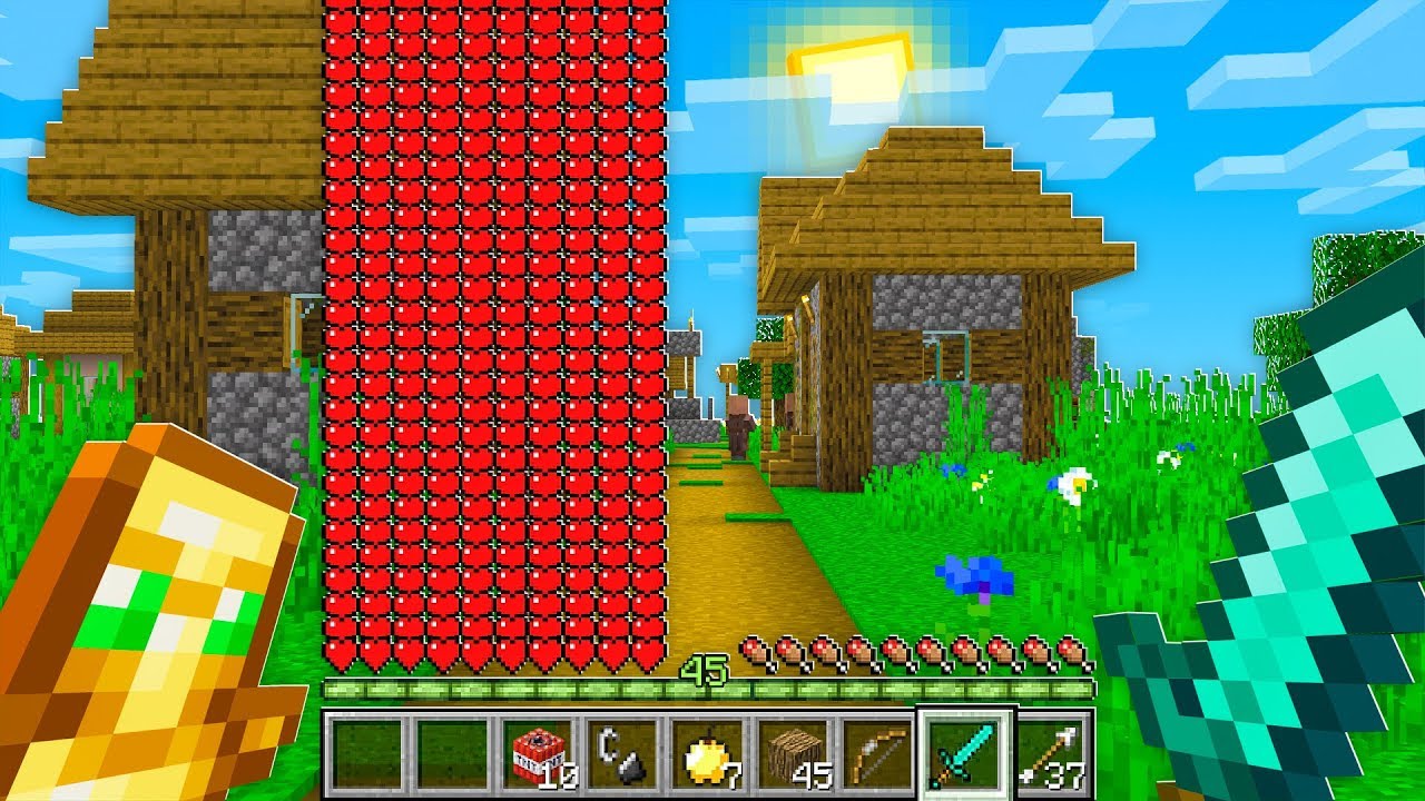 I Had INFINITE HEARTS And He Had NO IDEA! (Minecraft Trolling)