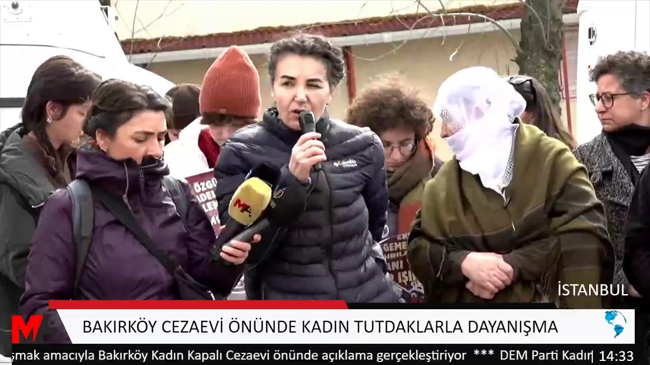 BAKIRKÖY CEZAEVİ ÖNÜNDE KADIN TUTDAKLARLA DAYANIŞMA