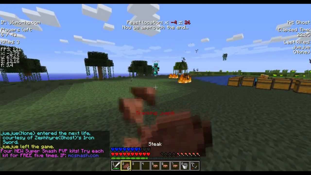 Hunger Games - Long 4v1 Feast Battle