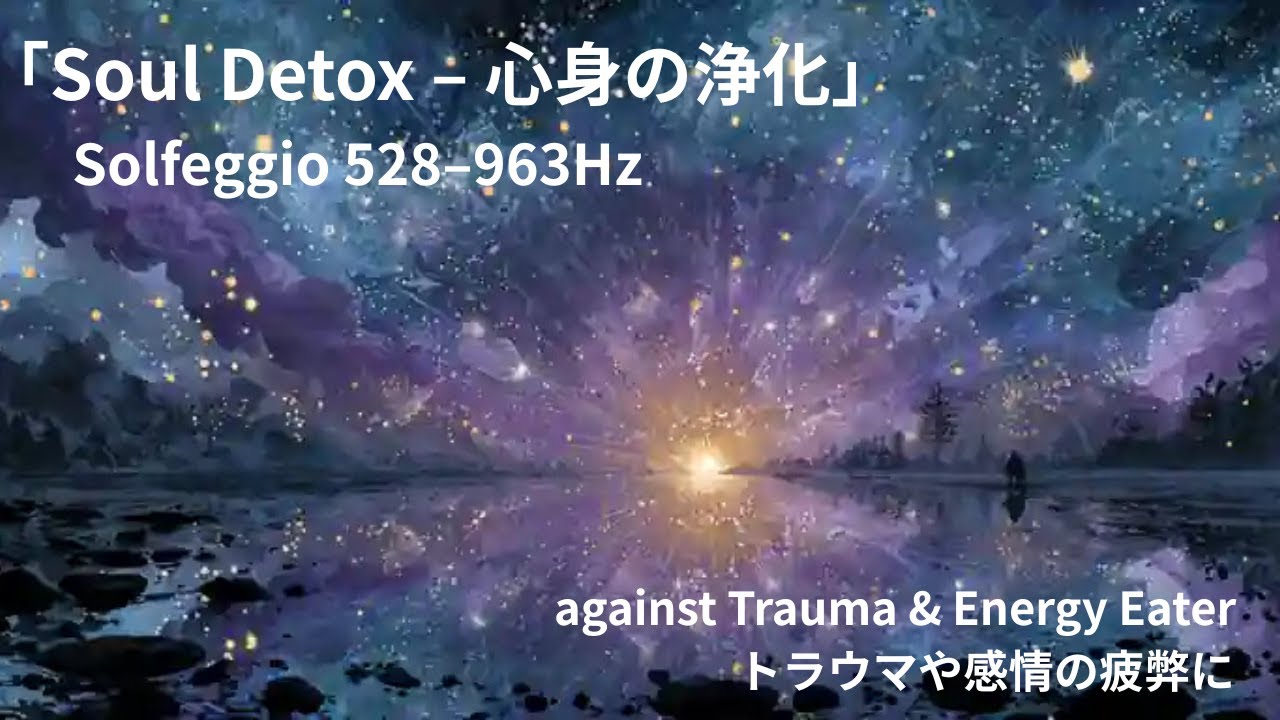 Soul Detox : デトックスヒーリング:トラウマ、感情の疲弊を癒す　#healingmusic #spiritualawakening