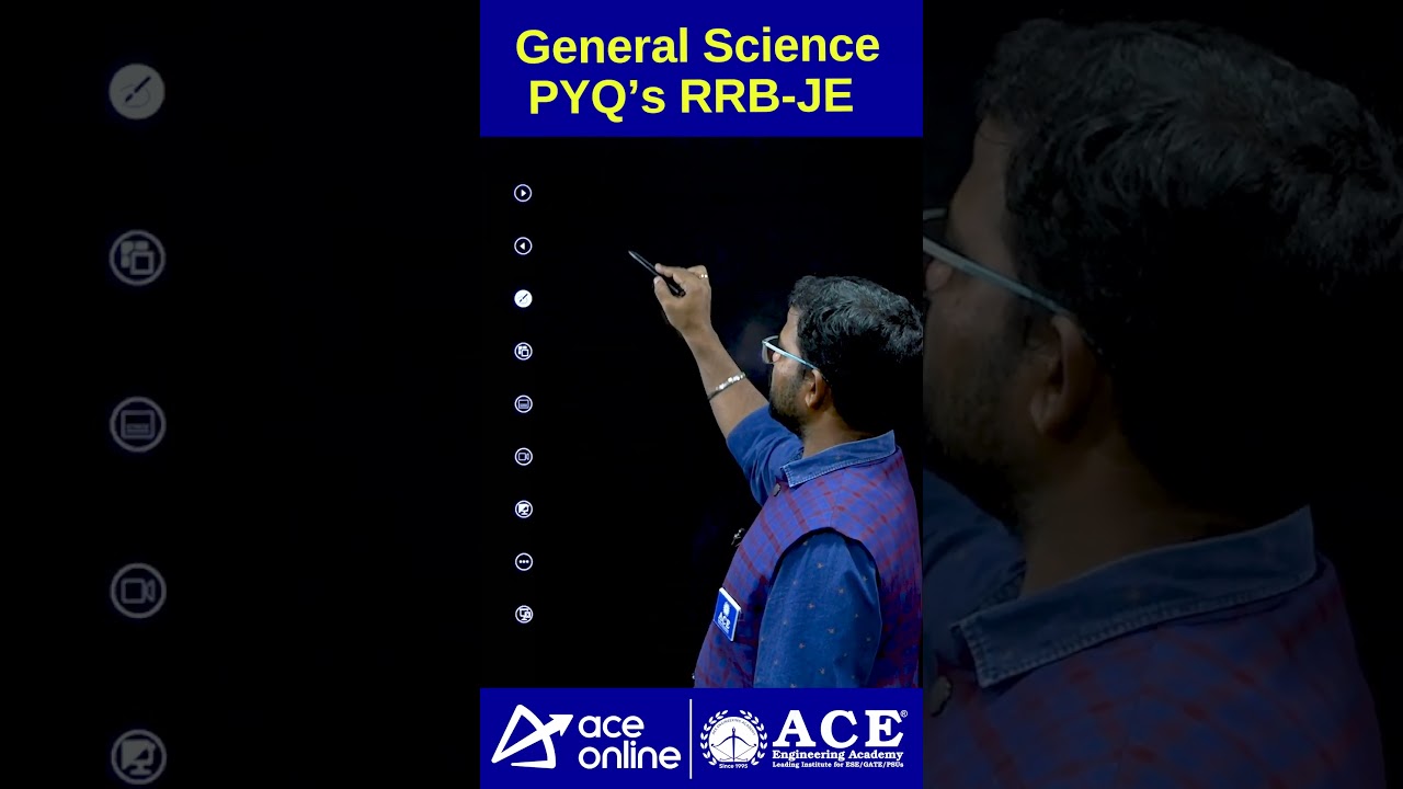 General Science PYQs for RRB-JE | Mark the Correct Comment among the Following #pyq | #aceonline