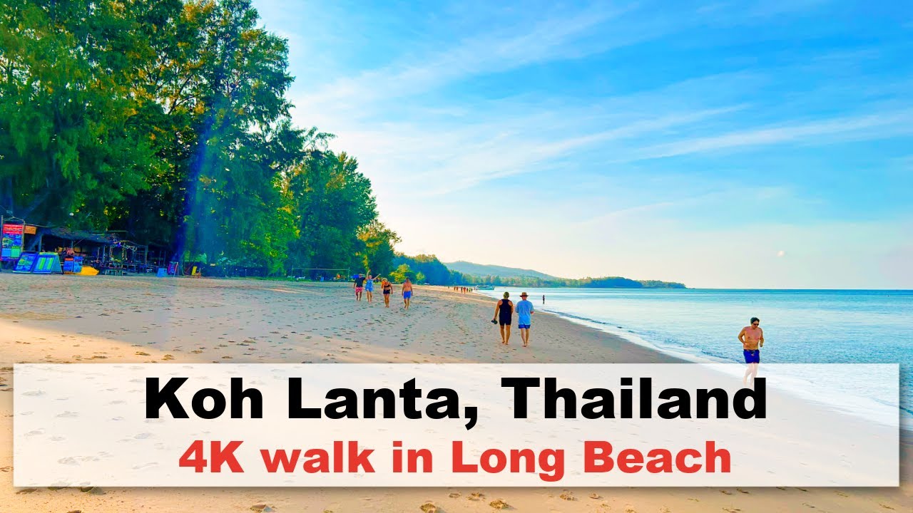 Long Beach Koh Lanta - 4K POV walking tour