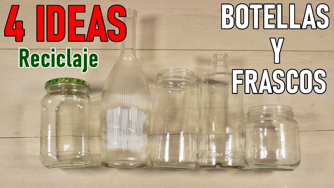 4 IDEAS NAVIDEÑAS RECICLANDO BOTELLAS Y FRASCOS DE CRISTAL