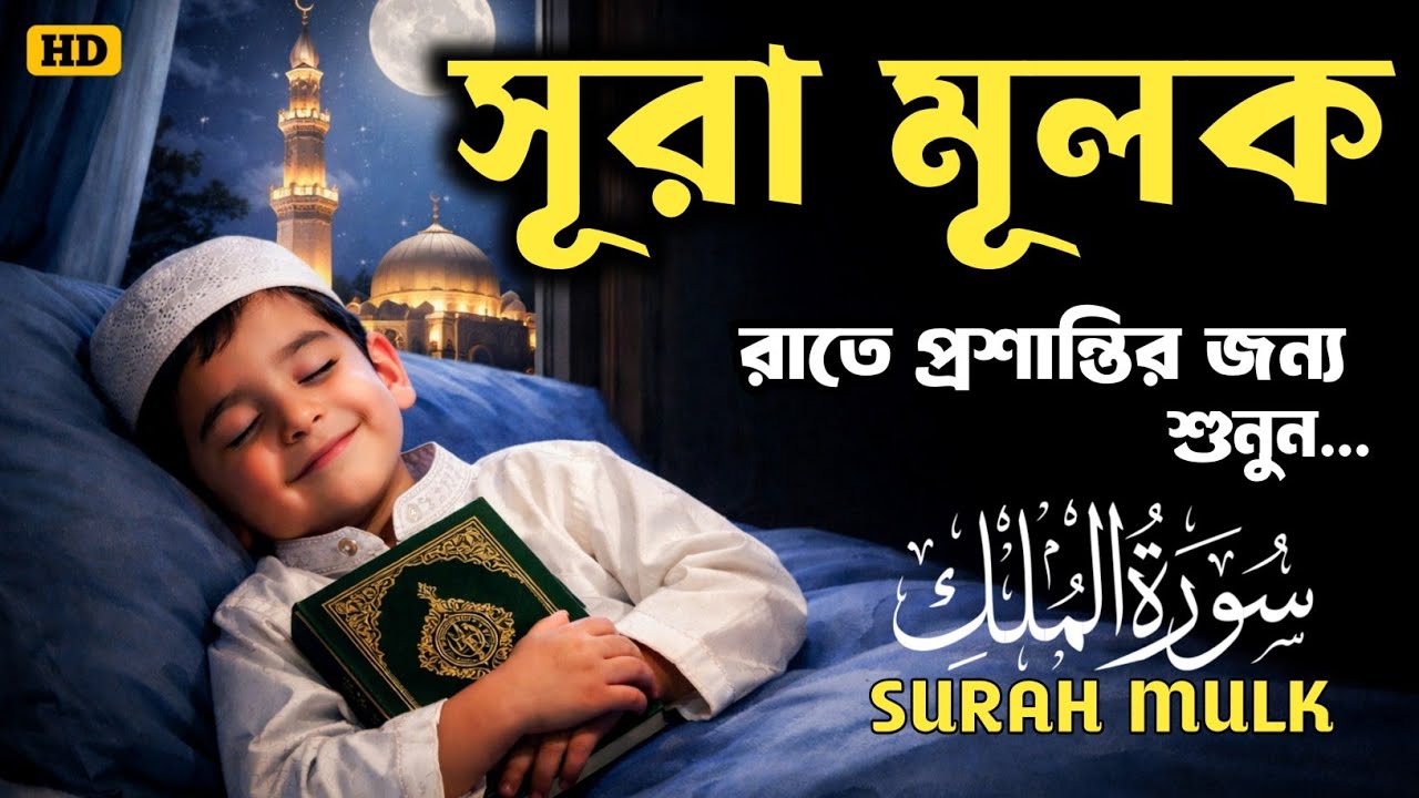 শান্তিময় ঘুমের জন্য জন্য শুনুন সূরা মূলক  (سورة الملك) Surah Mulk by Shamsul Haque | সুন্দর তেলাওয়াত