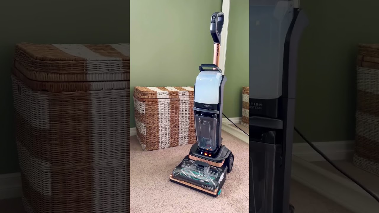 BISSELL Revolution HydroSteam | Bedroom Deep Clean #shorts #bissell #carpetcleaning #satisfying