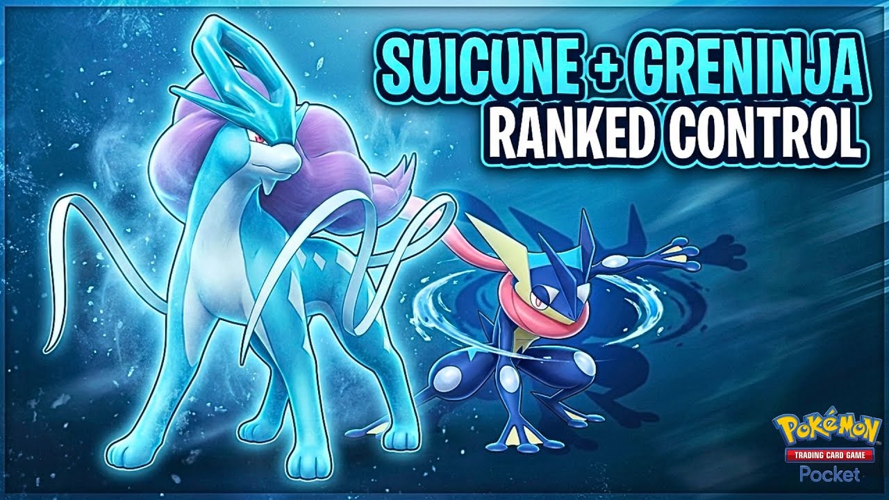 Suicune ex & Greninja Take Over Ranked Games | Pokémon TCG Pocket