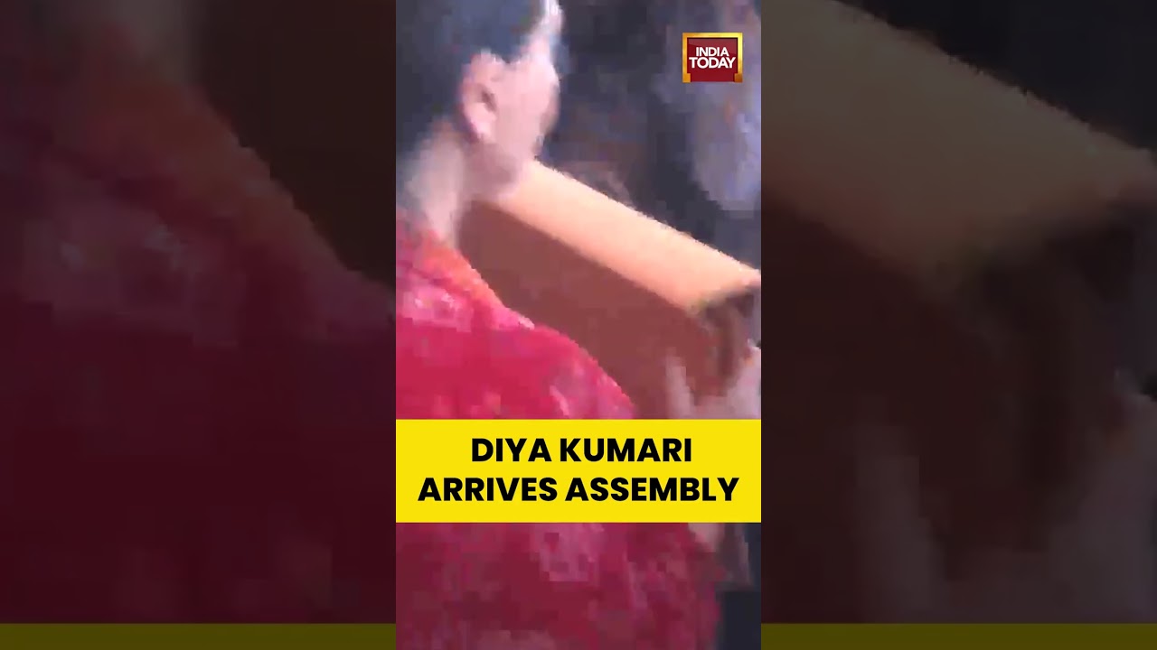 Rajasthan Budget 2026: Dy CM Diya Kumari Arrives at Assembly Ahead of Budget Presentation
