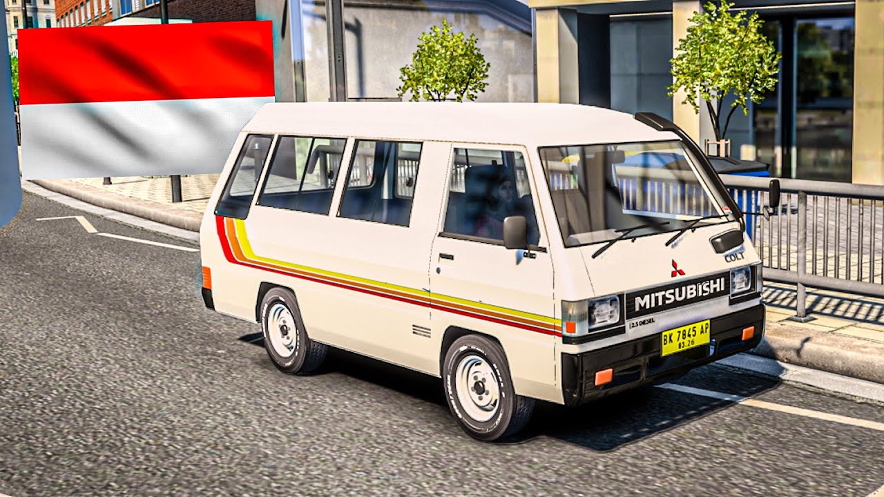 Indonesia relaxing drive on the Mitsubishi L300 Starwagon - Euro Truck Simulator 2 [ 1.50 car mods]