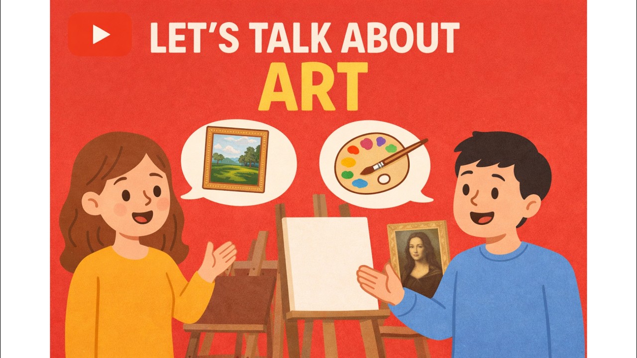 Daily English Conversations | Talking About Art – Shadowing Exercise – Repeat After Me 🎨💬✨