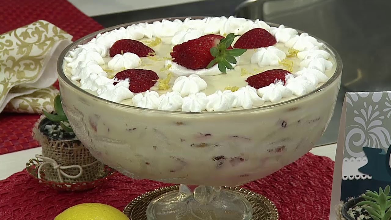 Pavê de limão siciliano com morangos! 18/08/2017