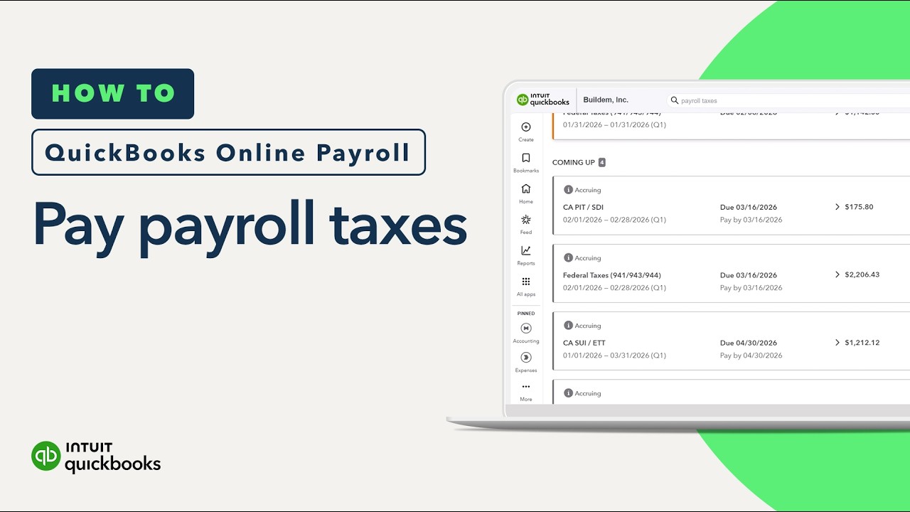How to pay payroll taxes in QuickBooks Online Payroll