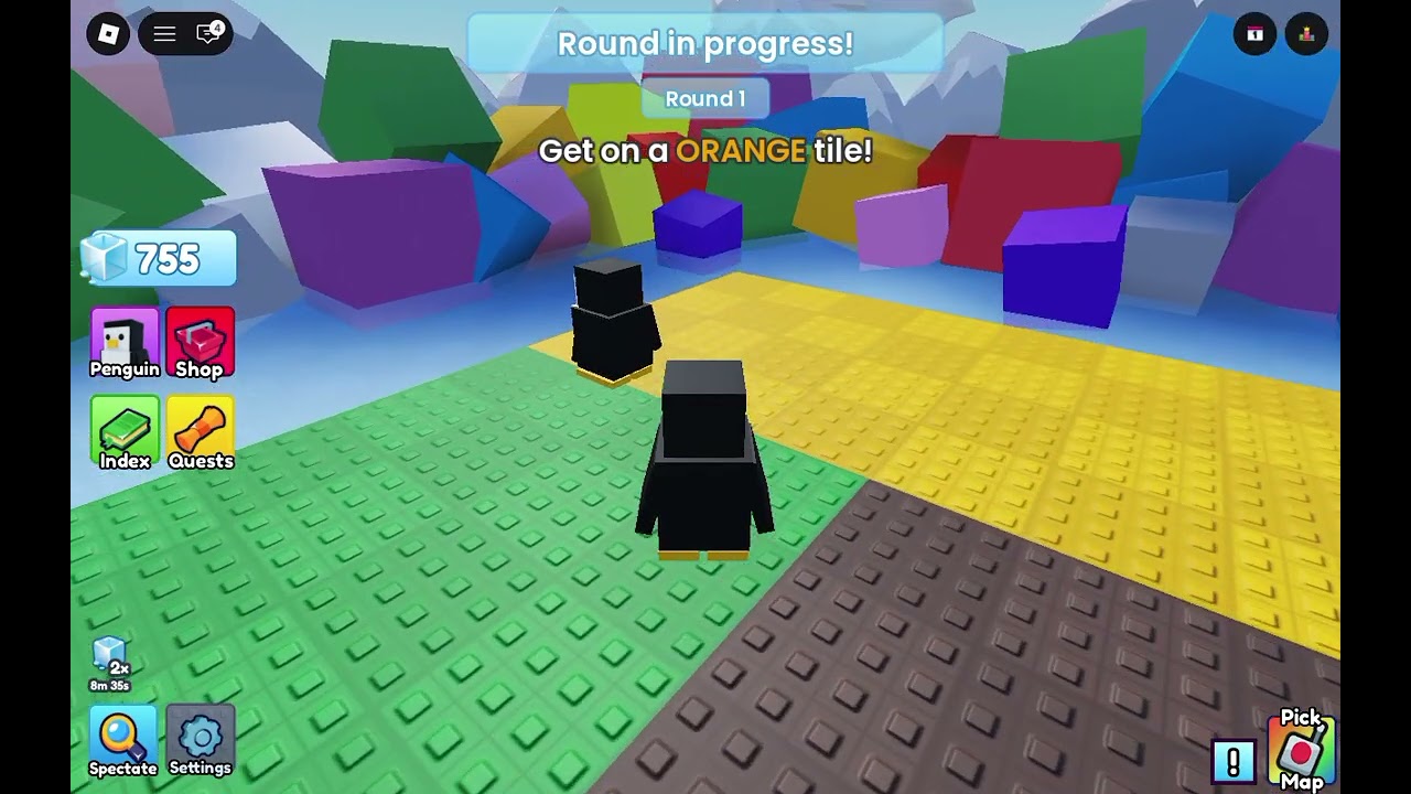 Playing knockout in Roblox !!!!