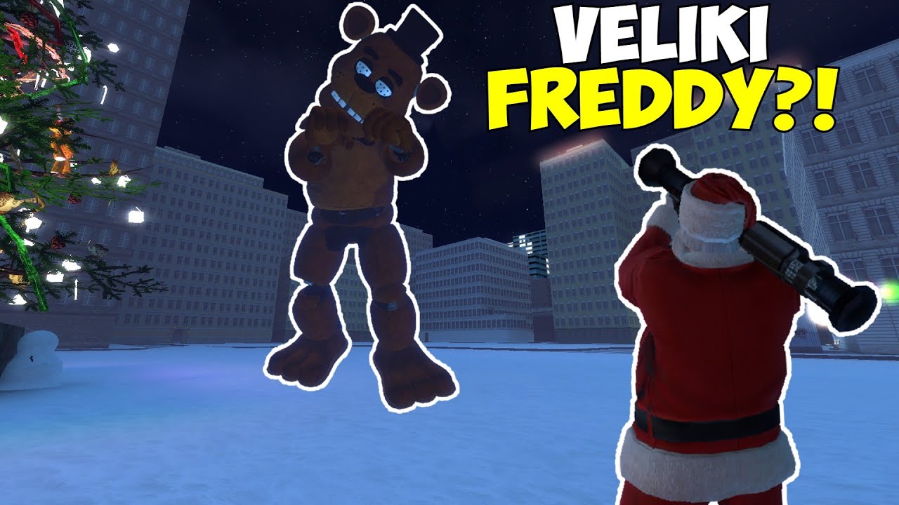 BORIMO SE PROTIV VELIKOG FREDIJA SA DEDA MRAZOM! - Gmod FNAF Survival