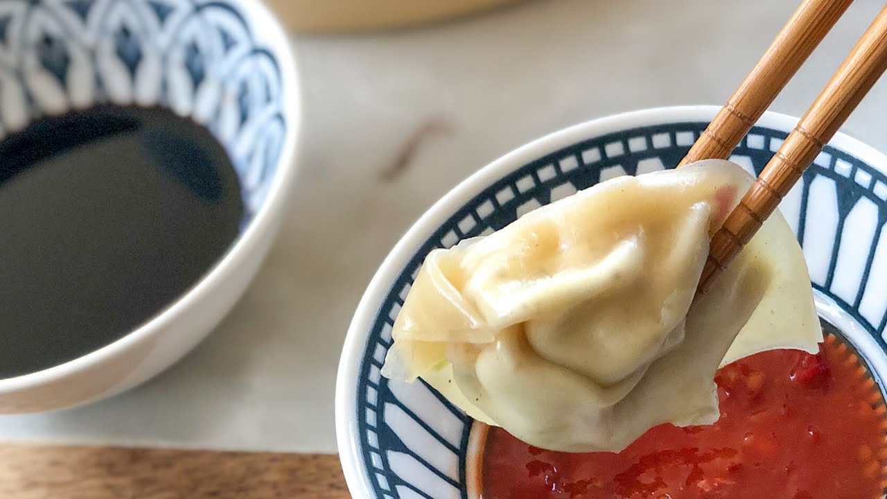 Cream Cheese Dumplings with Truffle Oil made SUPER fast!