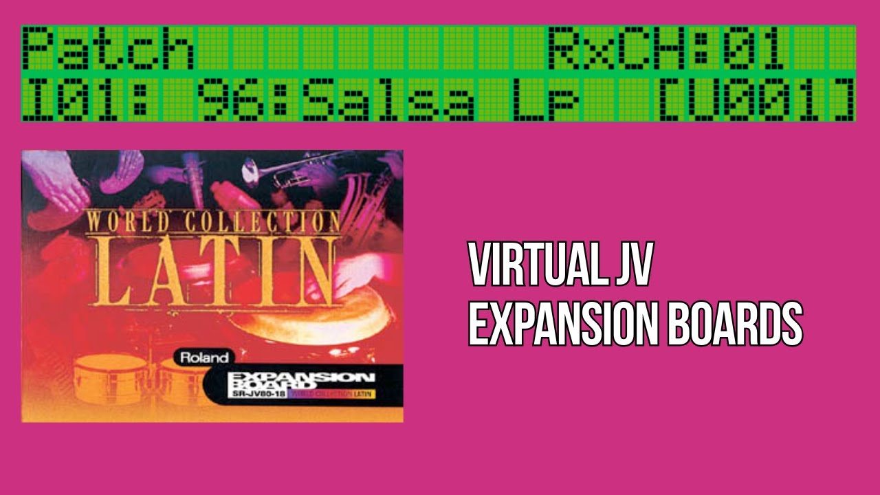 VIRTUAL JV - Latin Soundcard DEMO SR-JV80-18 Roland JV-880 Emulator