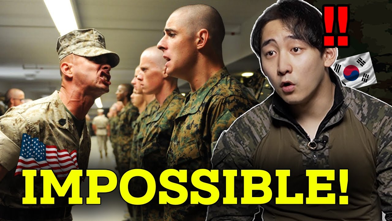 Korean Marine Soldier Shocked at US Marine Training